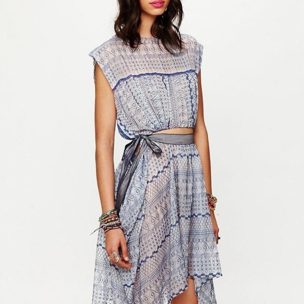 Free People Geo Cutout Above the Knee Dress